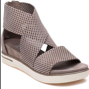 Eileen Fisher Women's Sport 2 Earth Perforated Suede Sandal Size 11